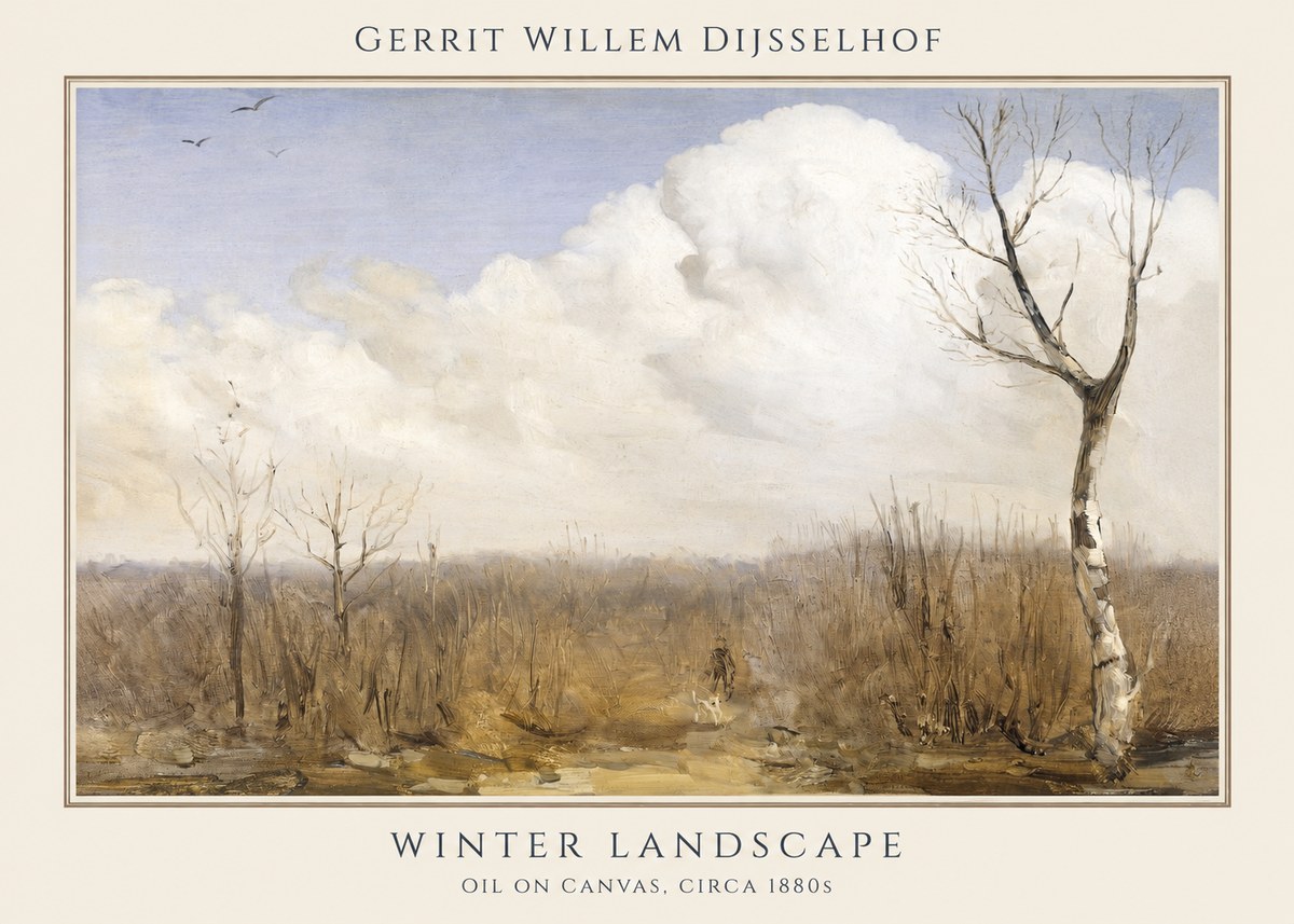 Gerrit Willem Dijsselhof Winter Landscape No1 - Poster