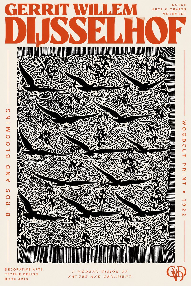 Gerrit Willem Dijsselhof Decorative Design No3 - Poster