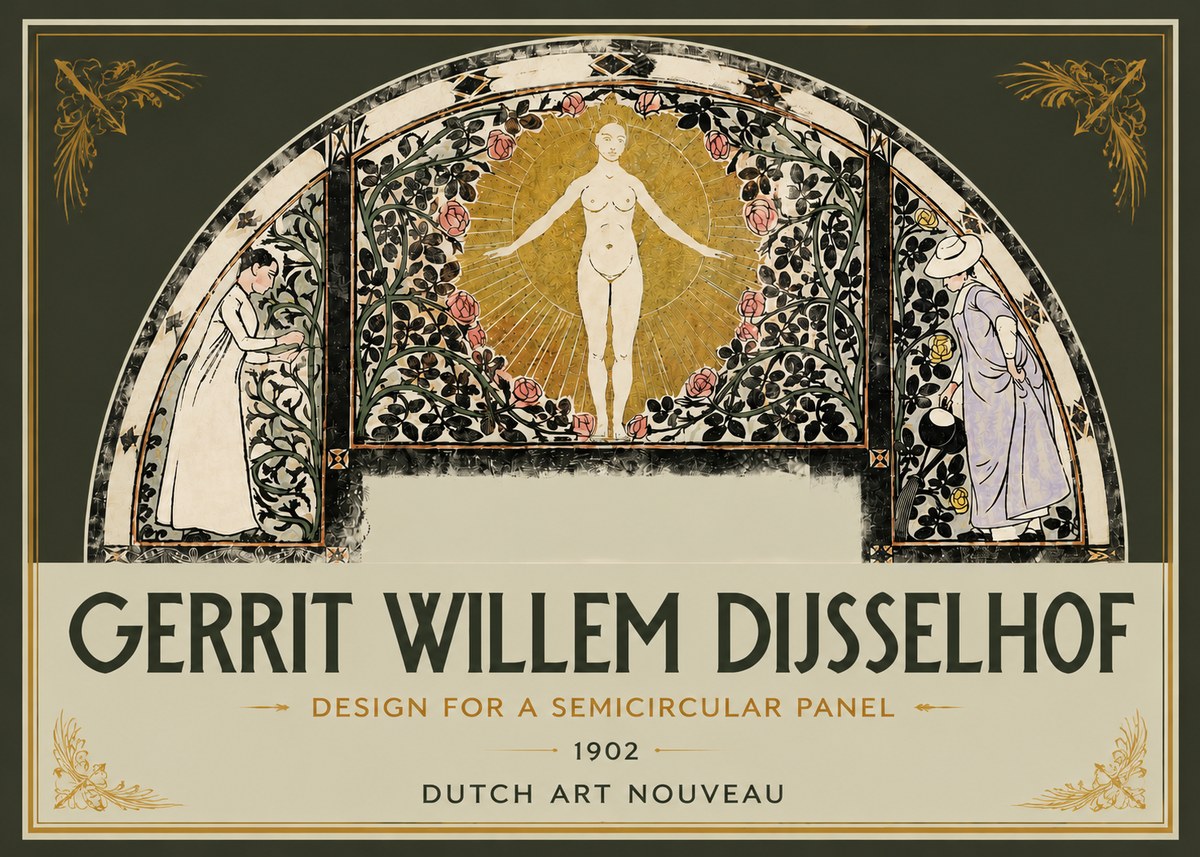 Gerrit Willem Dijsselhof Nature's Awakening No5 - Poster