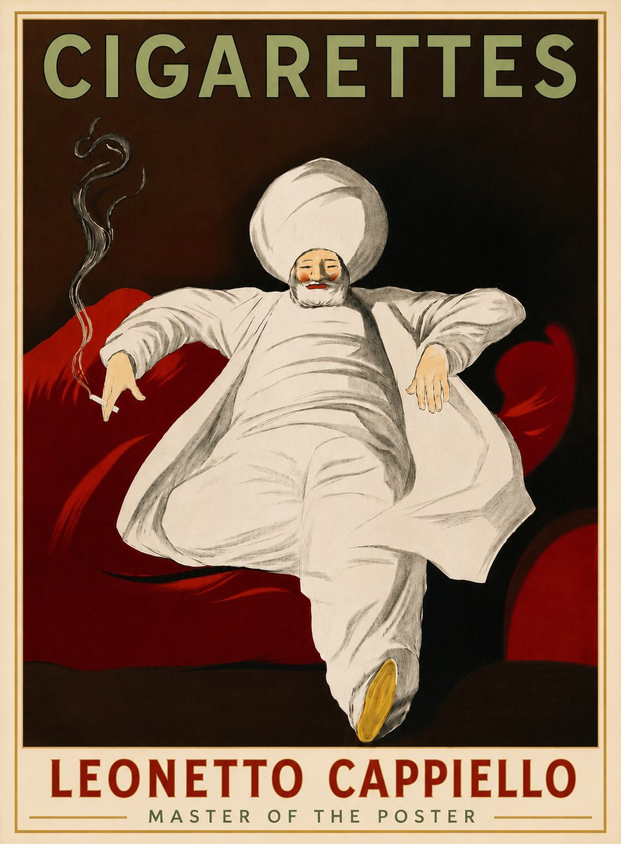 Leonetto Cappiello Cigarettes No6 - Poster