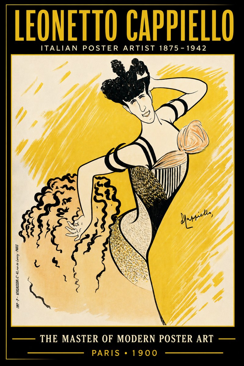 Leonetto Cappiello The Dancer No3 - Poster