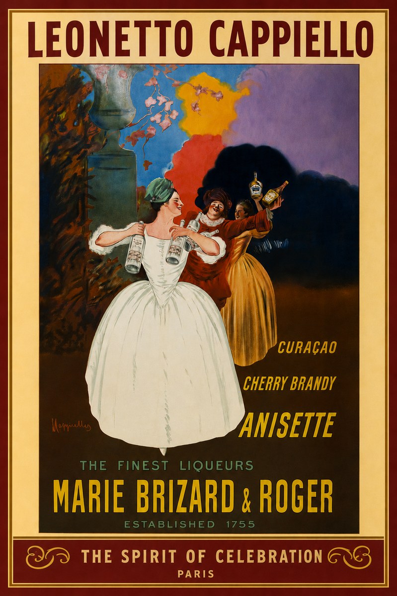 Leonetto Cappiello Marie Brizard & Roger - the Finest Liqueurs No2 - Poster