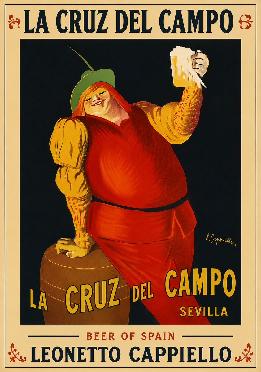 Leonetto Cappiello La Cruz Del Campo No5 - Poster