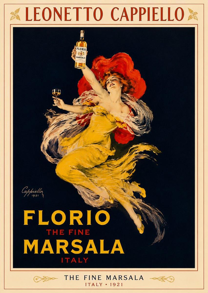 Leonetto Cappiello Florio the Fine Marsala No6 - Poster