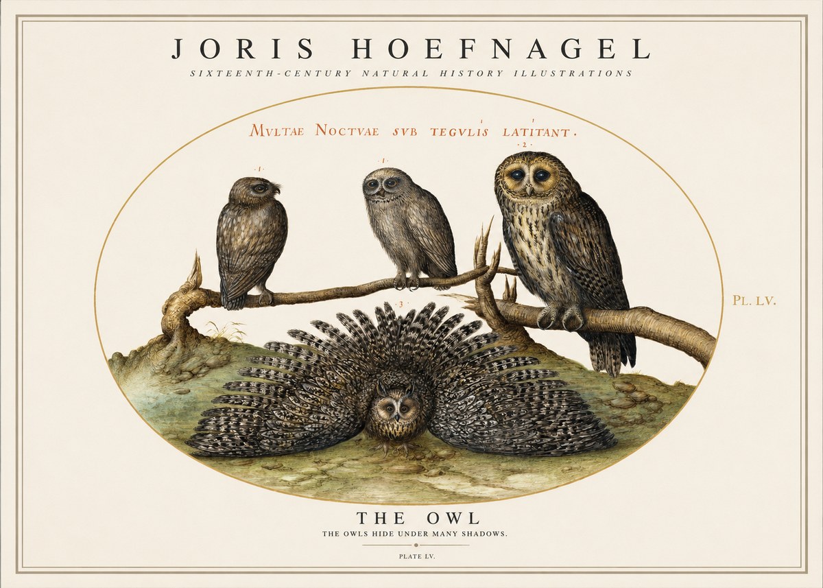 Joris Hoefnagel Noctva Volat No5 - Poster