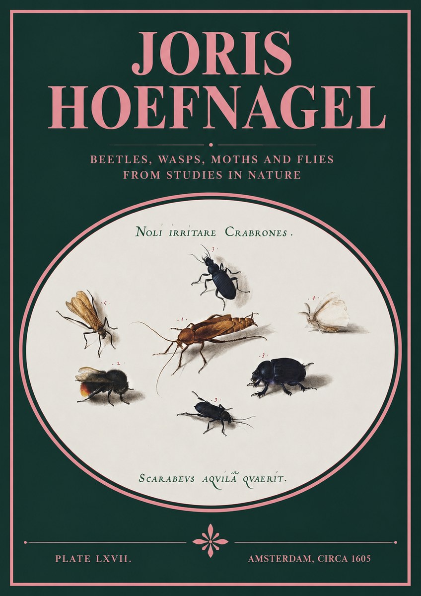 Joris Hoefnagel Scarabeus Aqvilä Qvaerit. No3 - Poster