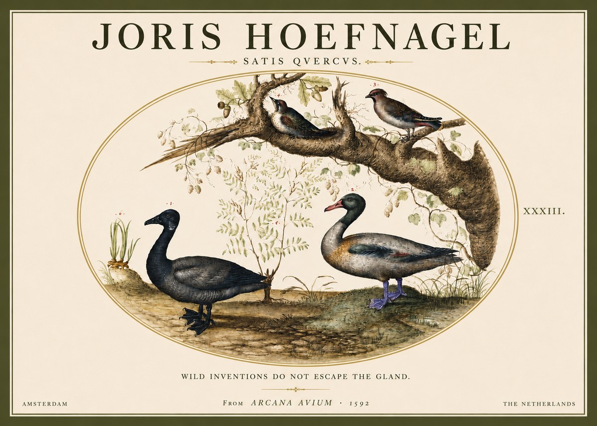 Joris Hoefnagel Satis Quercus. Birds of the Marsh No5 - Poster