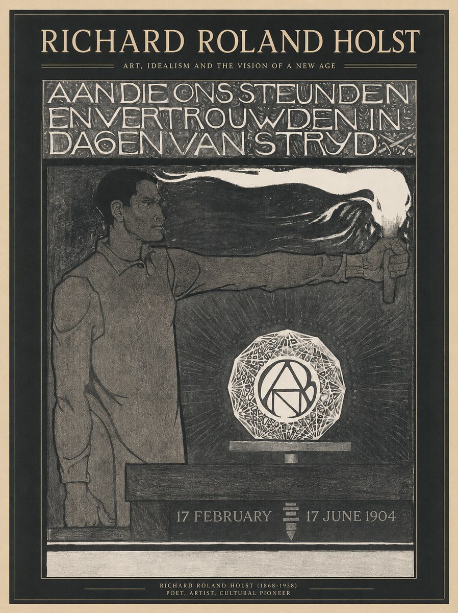 Richard Roland Holst Aan Die Ons Steunden En Vertrouwden in Dagen Van Stryd No1 - Poster