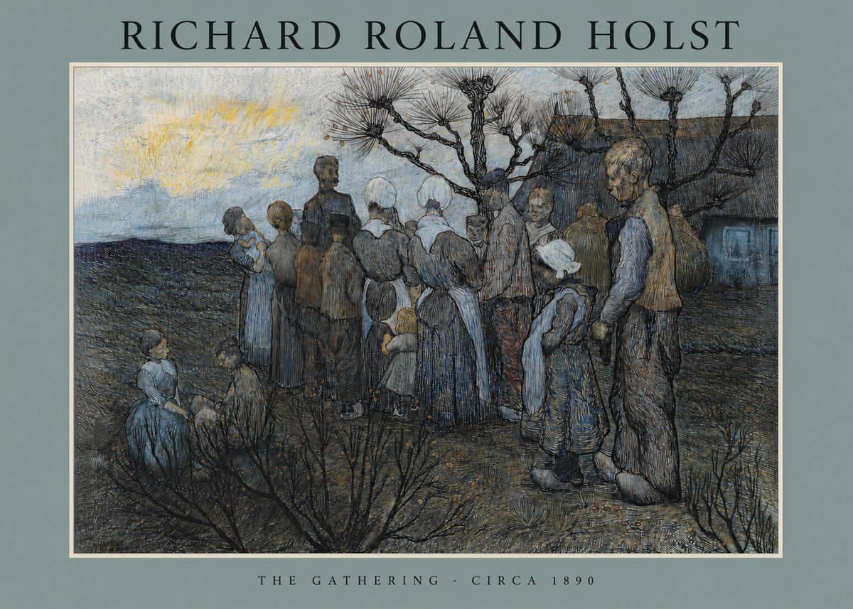 Richard Roland Holst The Gathering No2 - Poster