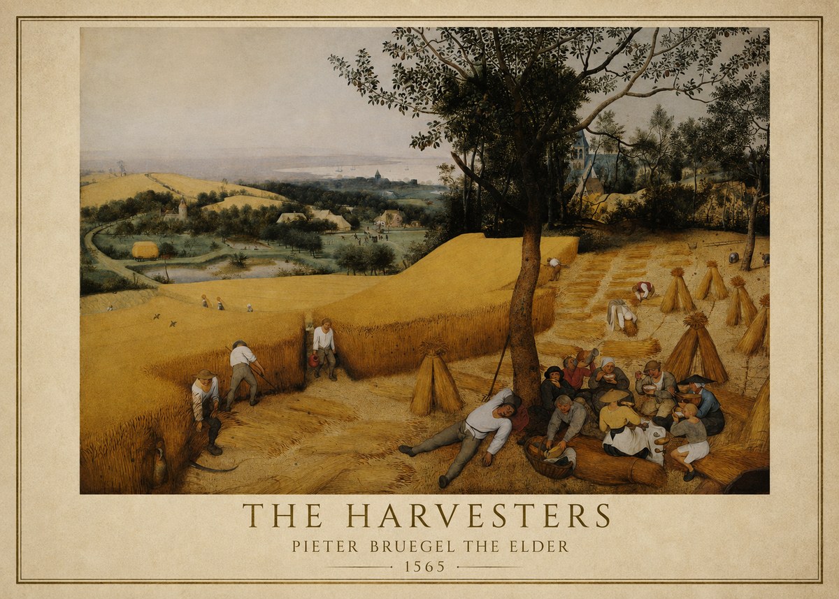 Pieter Bruegel The Harvesters II No1 - Poster