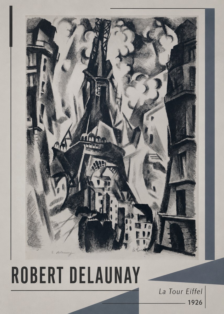 Robert Delaunay La Tour Eiffel No1 - Poster