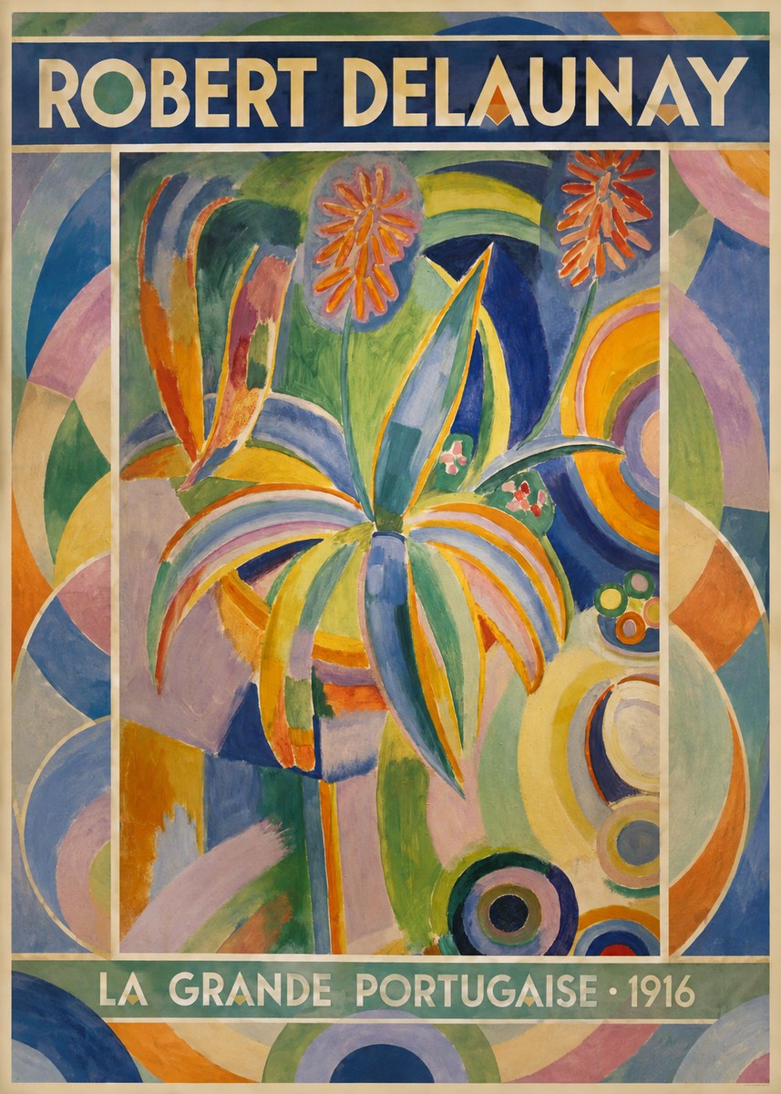 Robert Delaunay La Grande Portugaise I No1 - Poster
