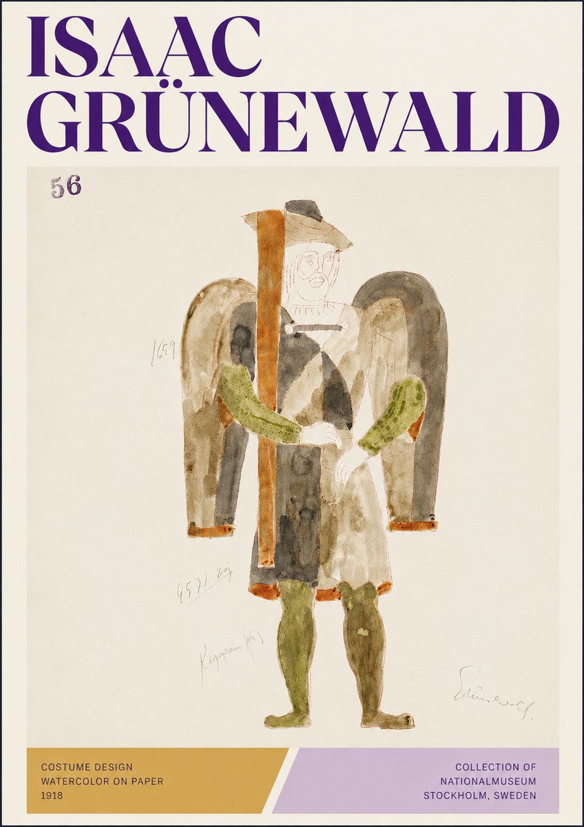 Isaac Grünewald Costume Design IV No3 - Poster