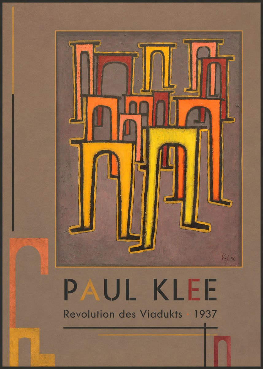 Paul Klee Revolution Des Viadukts No2 - Poster