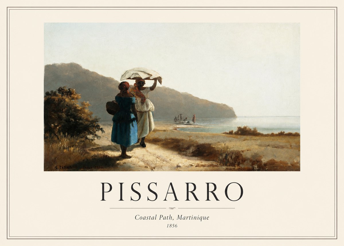 Pissarro Coastal Path, Martinique No1 - Poster