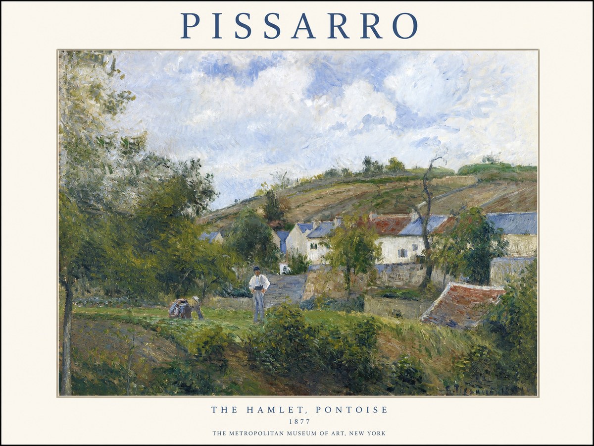 Pissarro The Hamlet, Pontoise No1 - Poster
