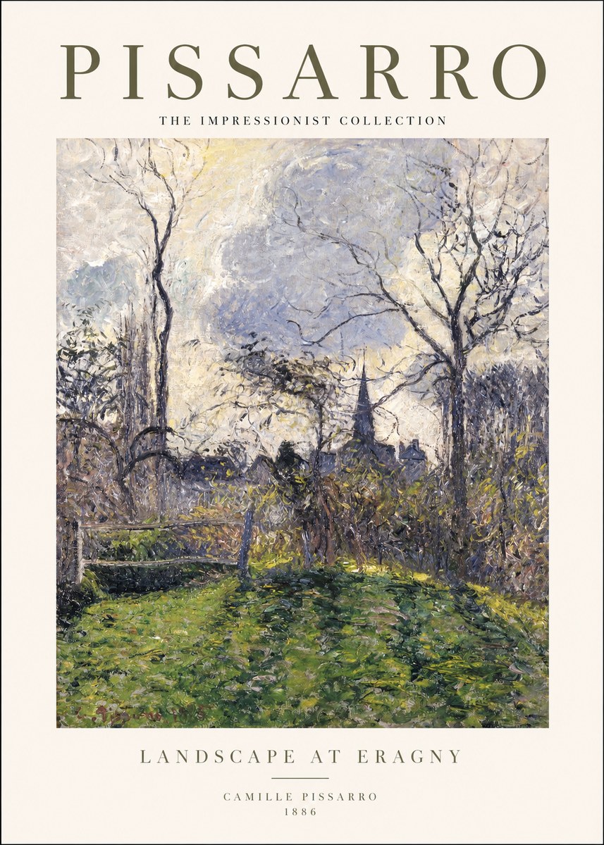 Pissarro Landscape at Eragny No1 - Poster