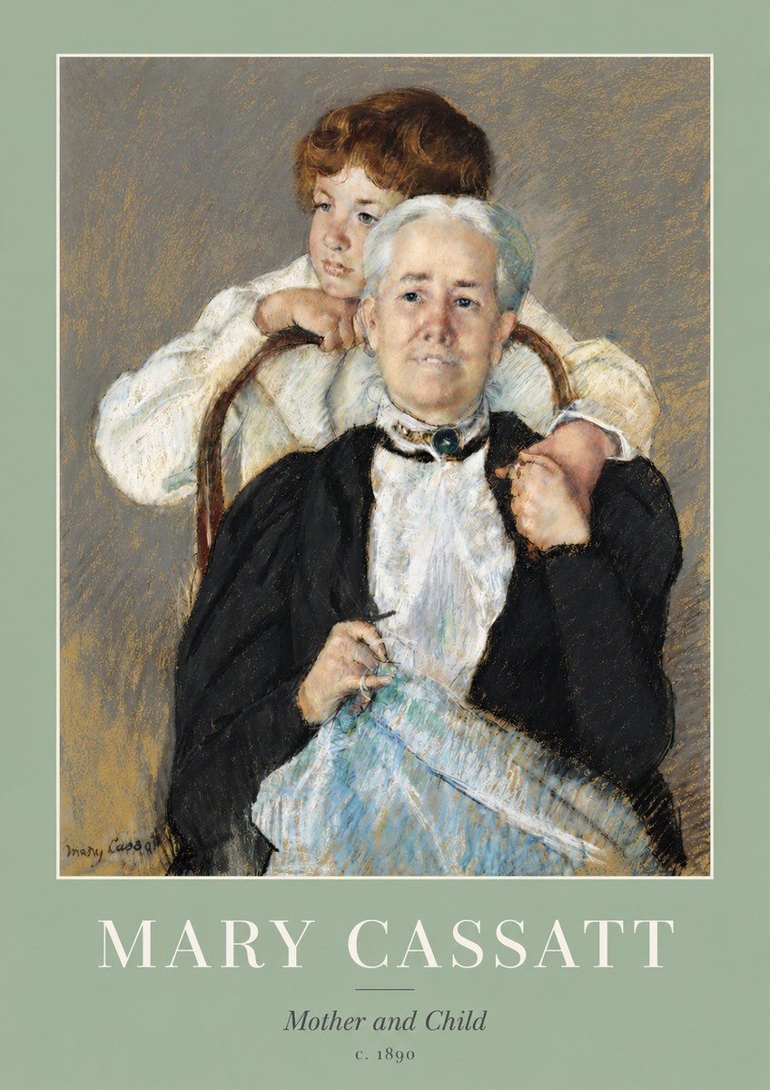 Mary Cassatt Mother and Child V No3 - Poster