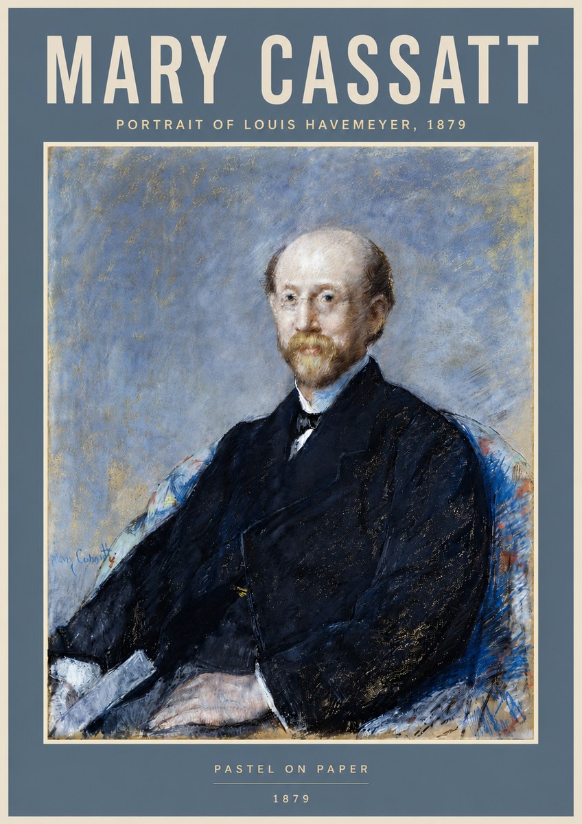 Mary Cassatt Portrait of Louis Havemeyer No4 - Poster