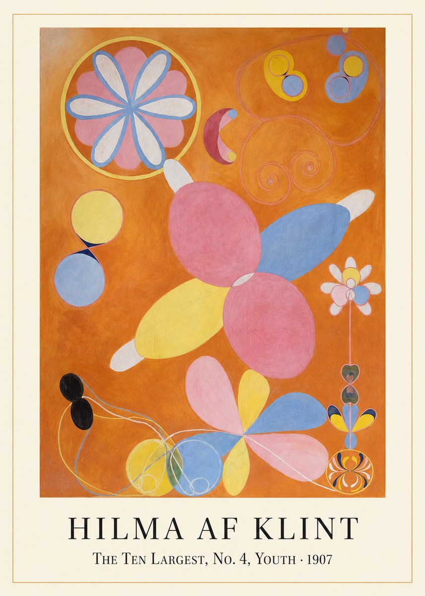 Hilma af Klint The Ten Largest, No. 4, Youth No1 - Poster