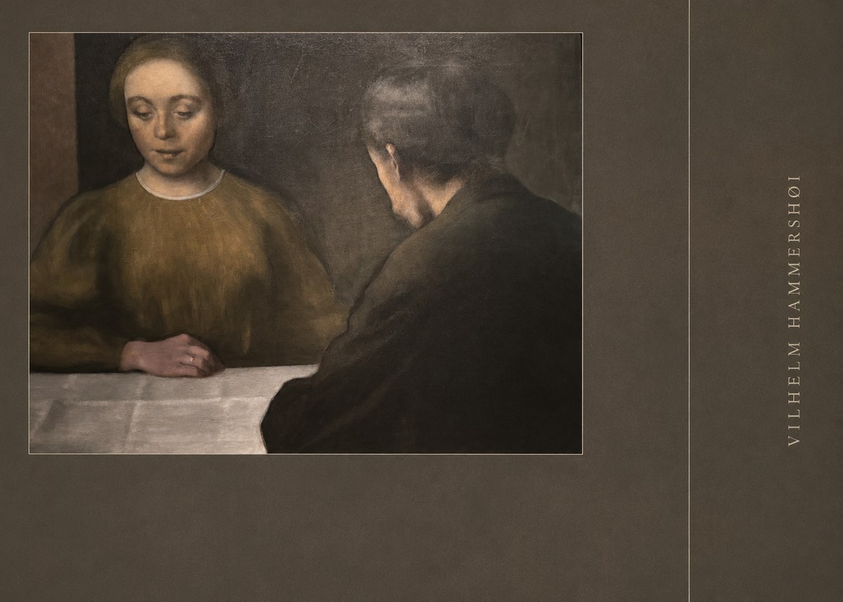 Vilhelm Hammershøi A Conversation No2 - Poster