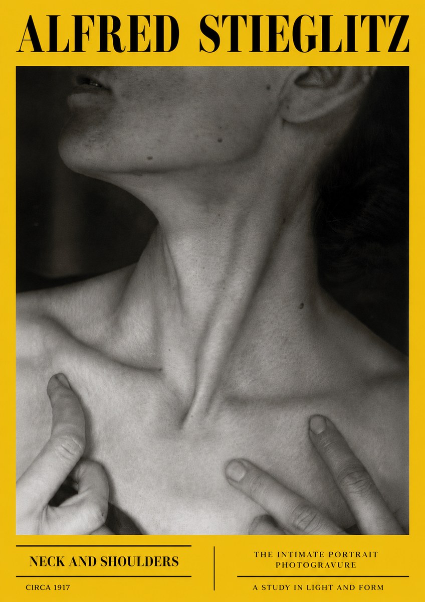 Alfred Stieglitz Neck and Shoulders No6 - Poster