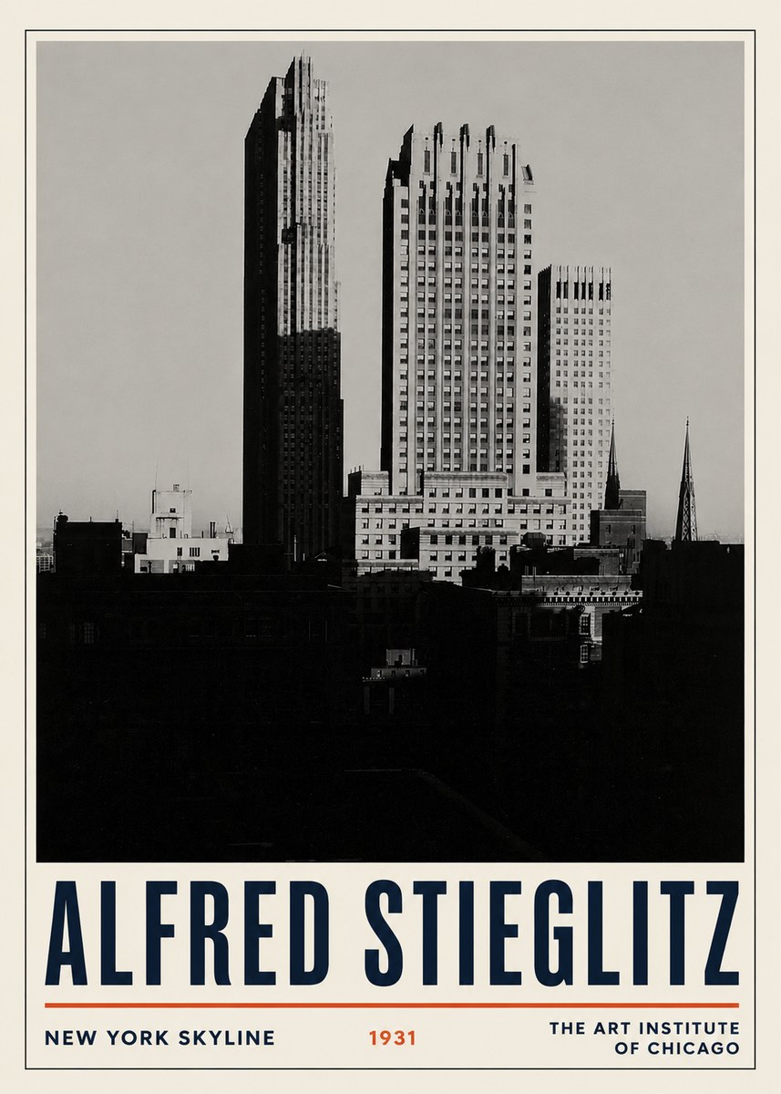 Alfred Stieglitz New York Skyline No3 - Poster