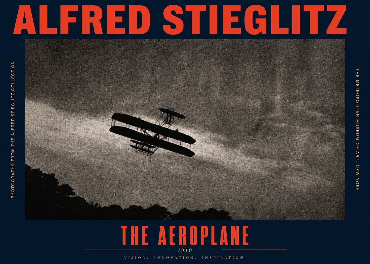 Alfred Stieglitz The Aeroplane No6 - Poster