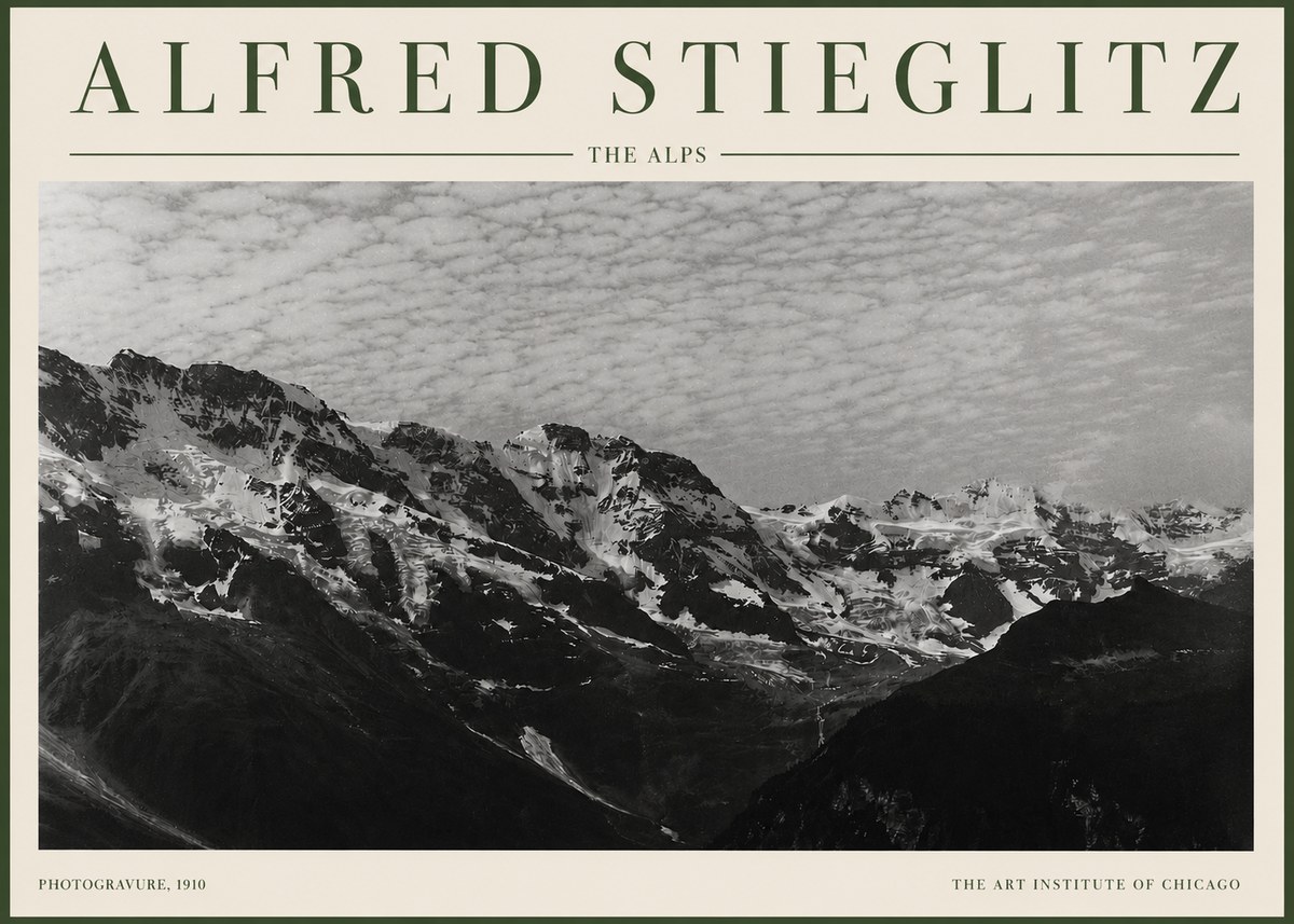 Alfred Stieglitz The Alps No3 - Poster