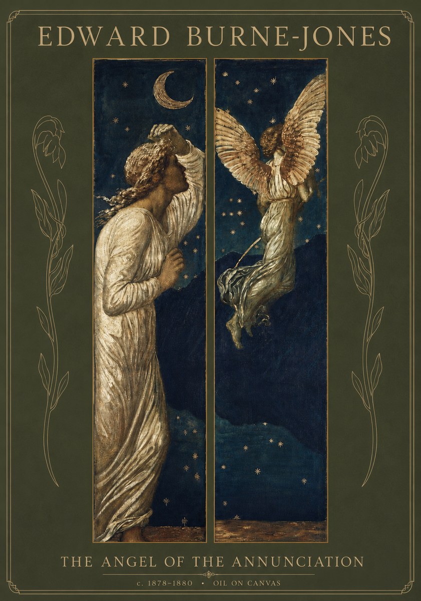 Edward Burne-Jones The Angel of the Annunciation No3 - Poster