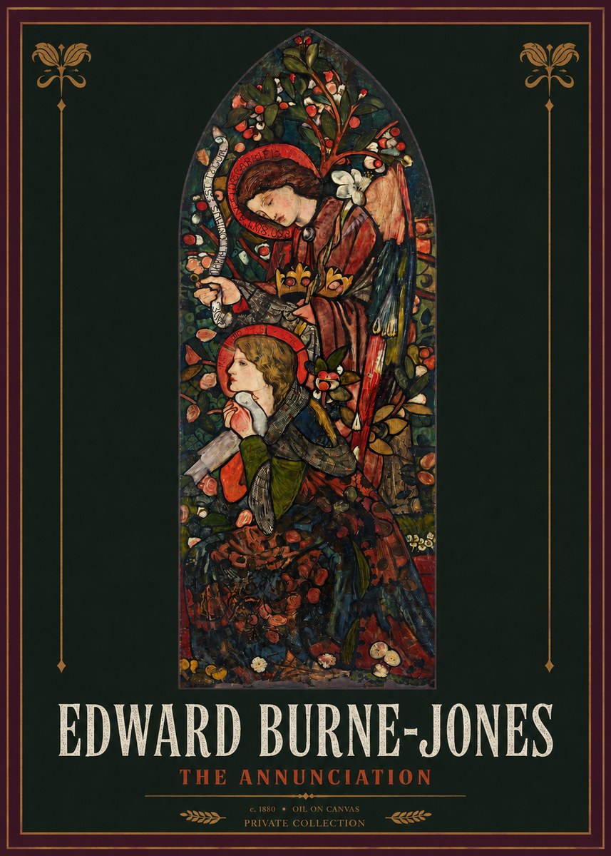 Edward Burne-Jones The Annunciation I No2 - Poster