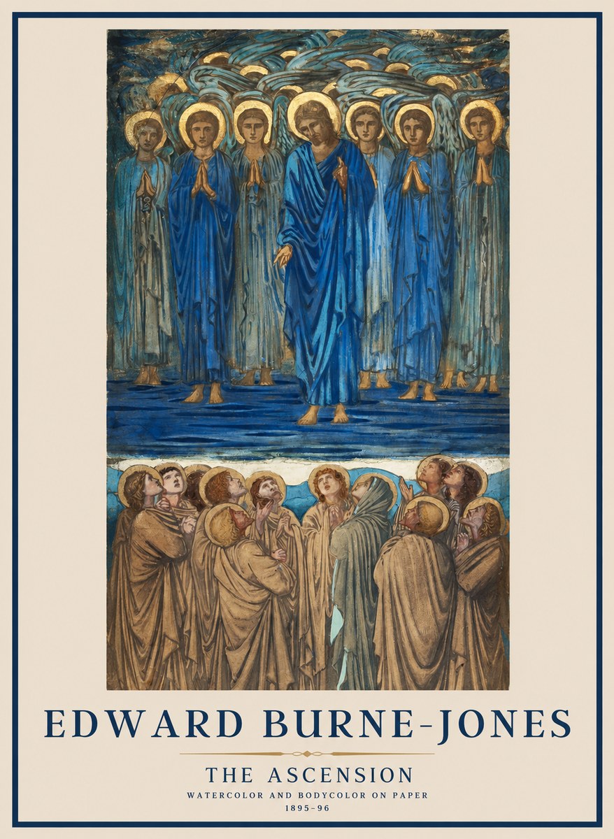 Edward Burne-Jones The Ascension No1 - Poster
