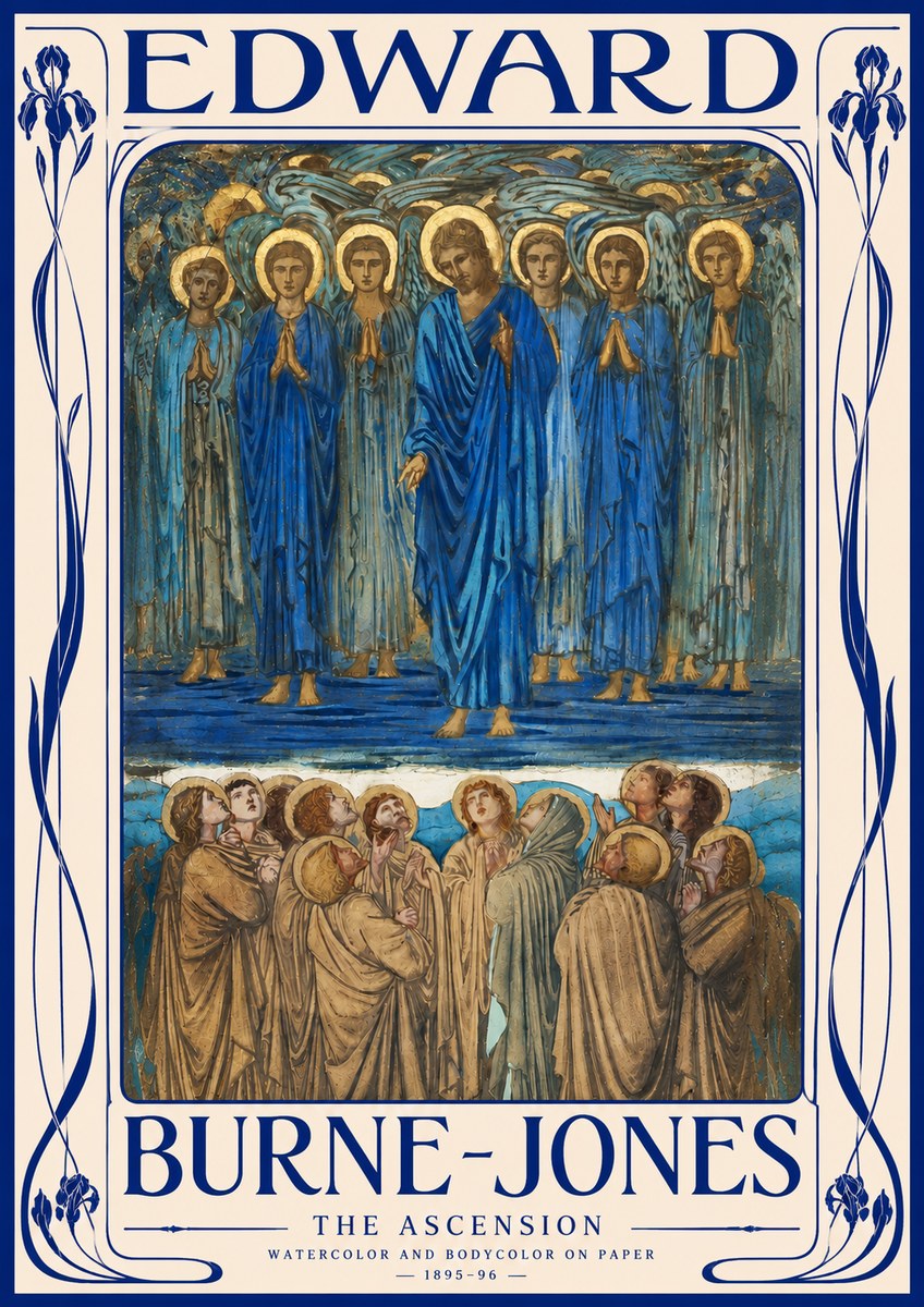 Edward Burne-Jones The Ascension No3 - Poster