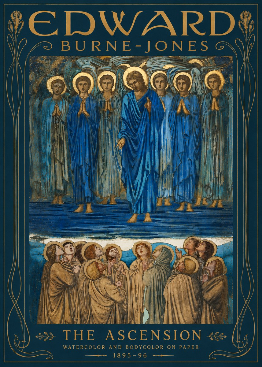 Edward Burne-Jones The Ascension No5 - Poster