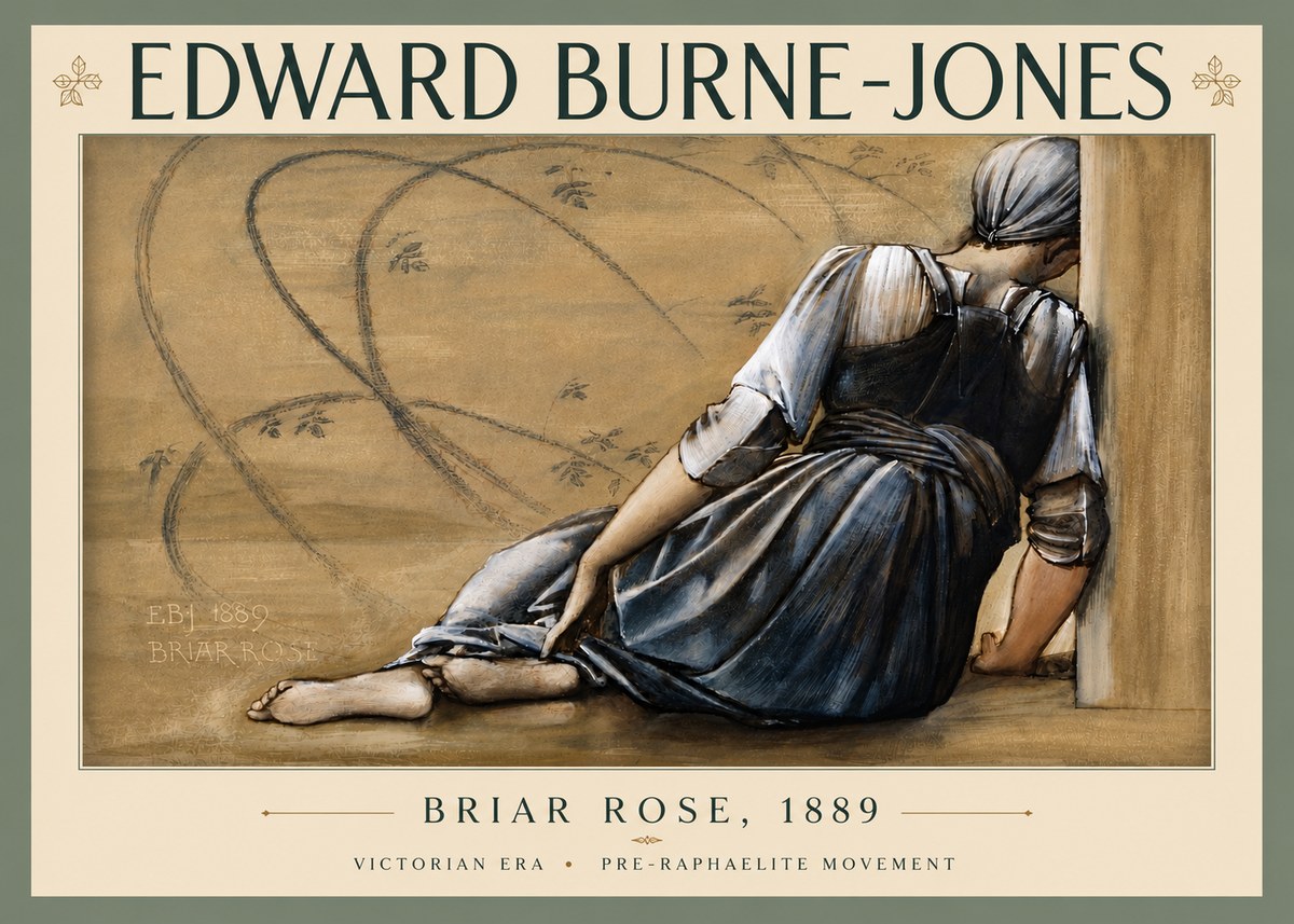 Edward Burne-Jones Briar Rose No5 - Poster