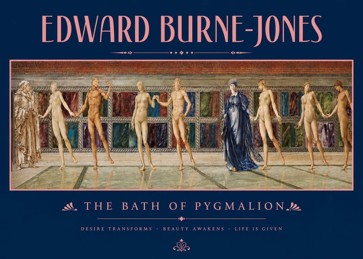 Edward Burne-Jones The Bath of Pygmalion No2 - Poster