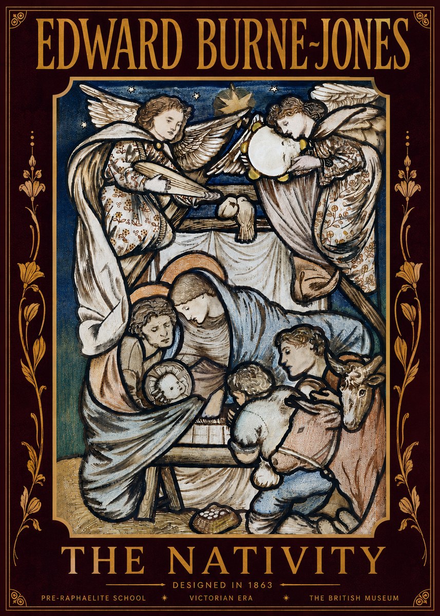 Edward Burne-Jones The Nativity No6 - Poster