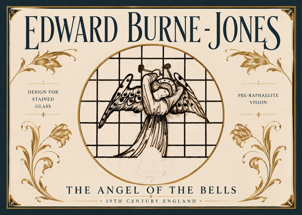 Edward Burne-Jones The Angel of the Bells No6 - Poster
