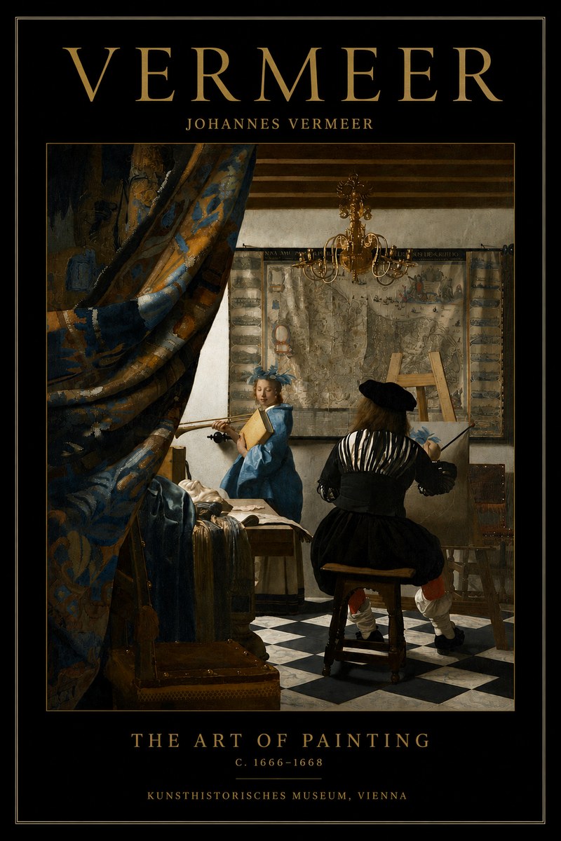 Vermeer The Art of Painting No3 - Poster