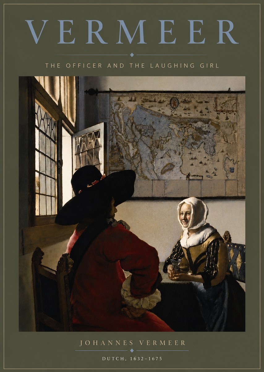 Vermeer The Officer and the Laughing Girl No6 - Poster