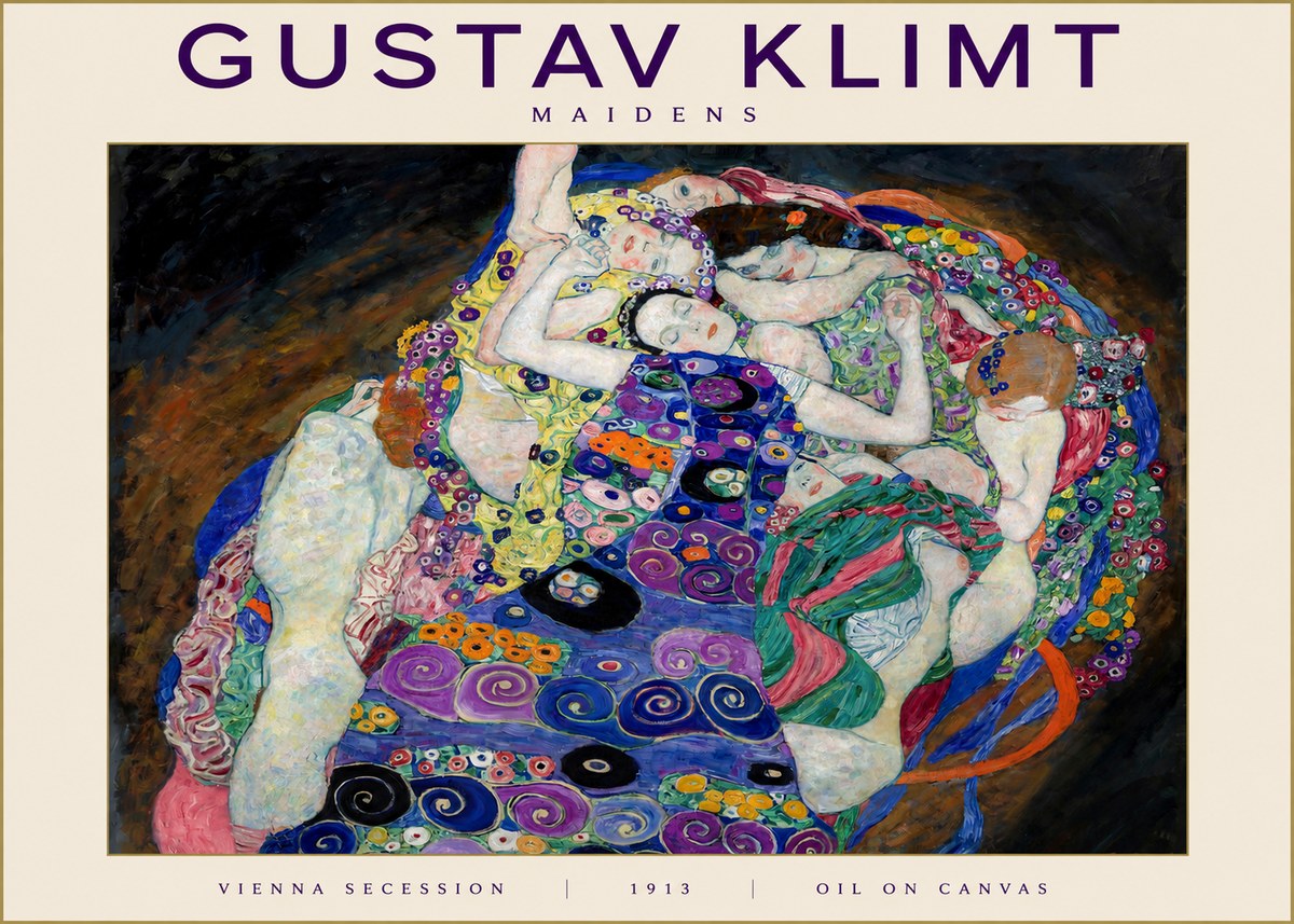 Klimt Maidens No2 - Poster