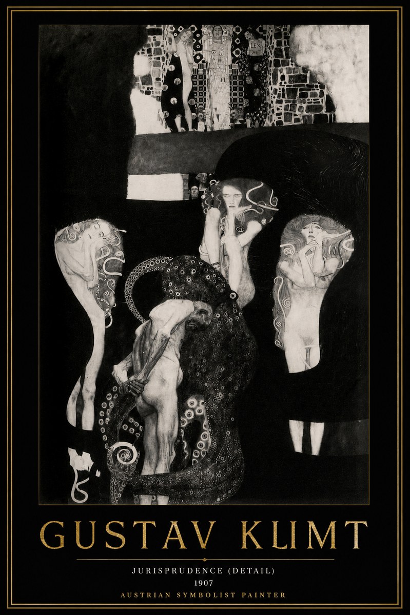 Klimt Jurisprudence (Detail) No2 - Poster