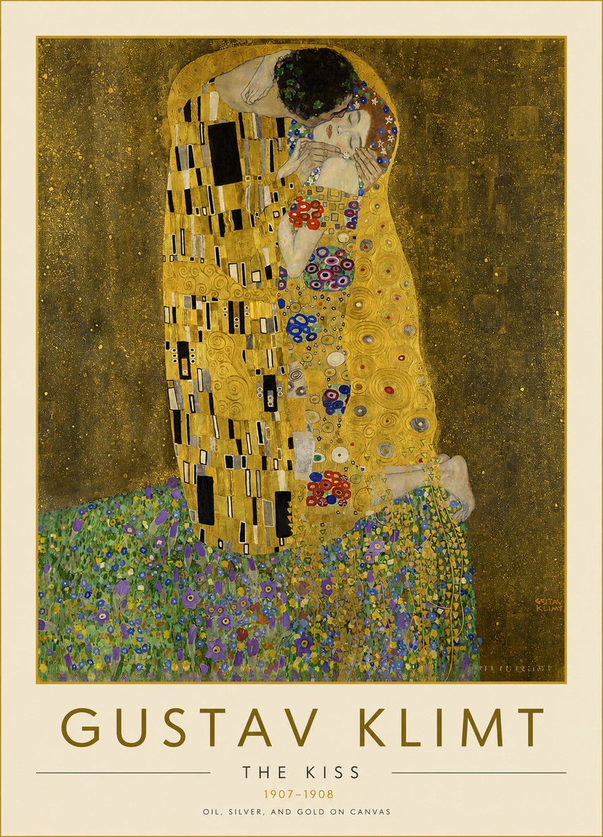 Klimt The Kiss No2 - Poster