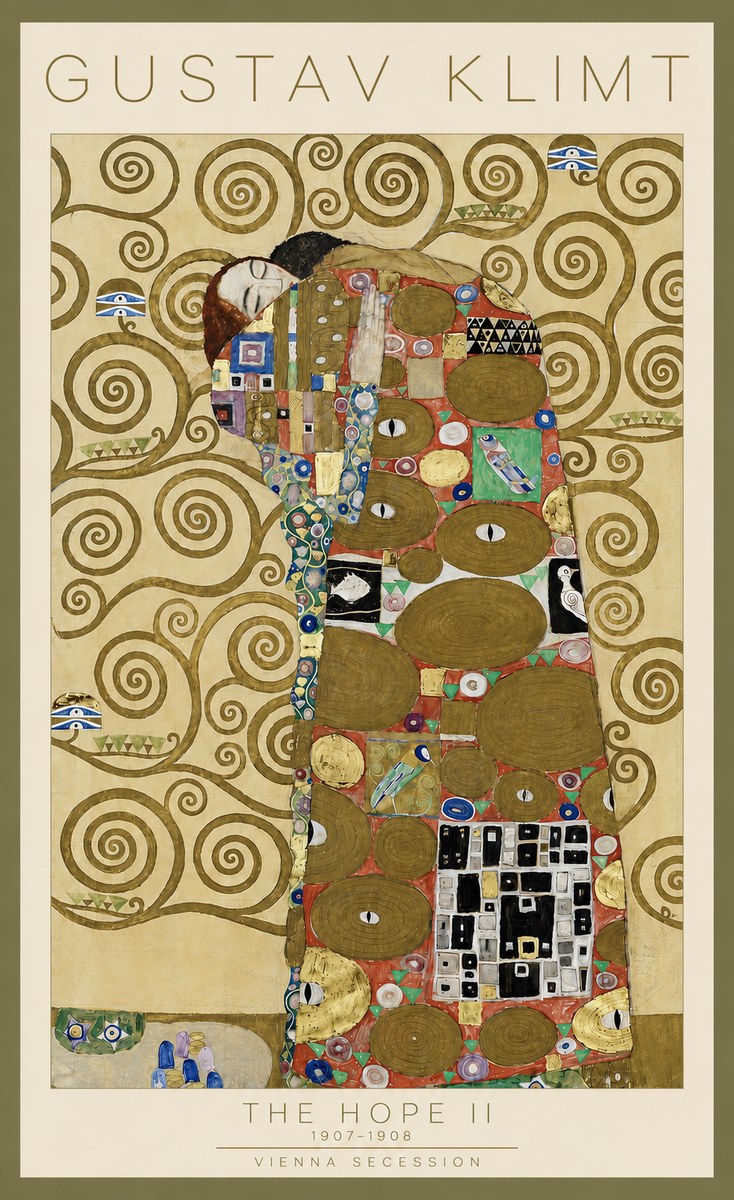 Klimt The Hope Ii No4 - Poster