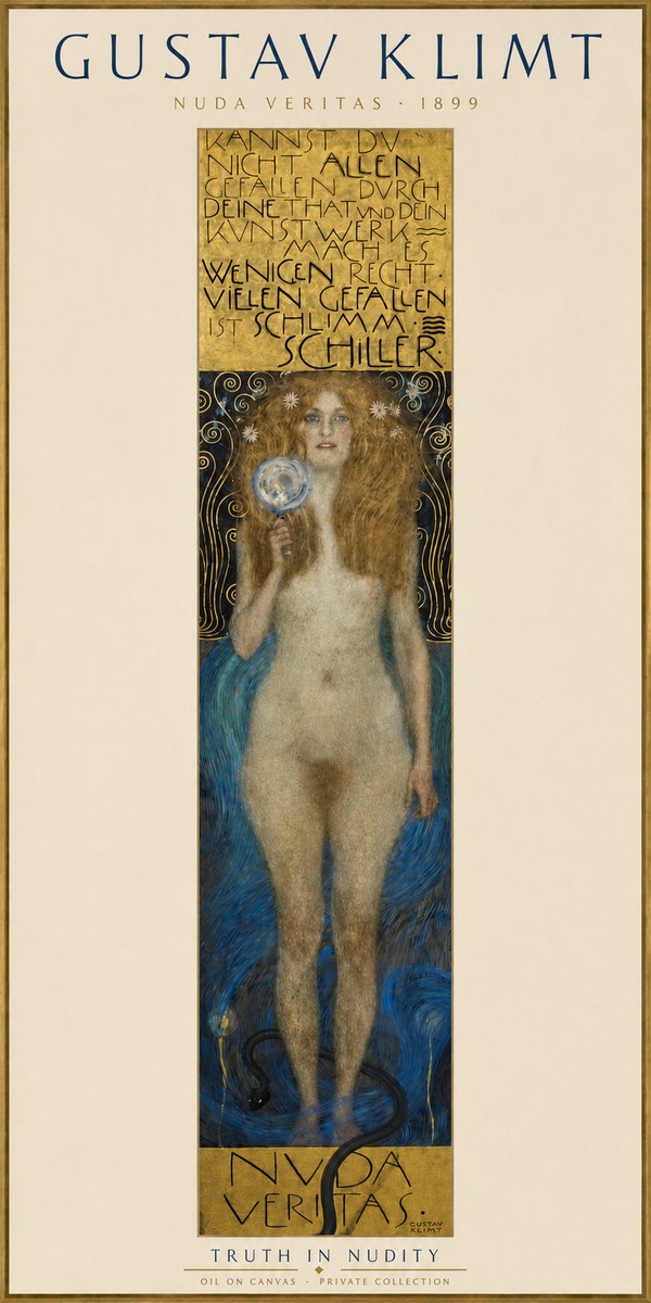 Klimt Nuda Veritas No3 - Poster