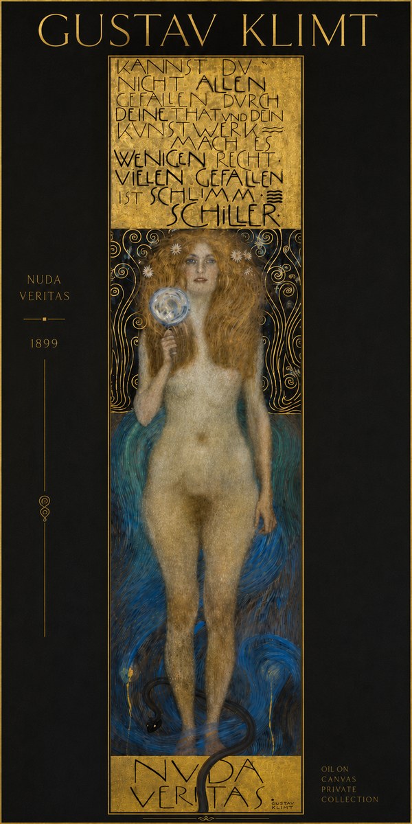 Klimt Nuda Veritas No4 - Poster