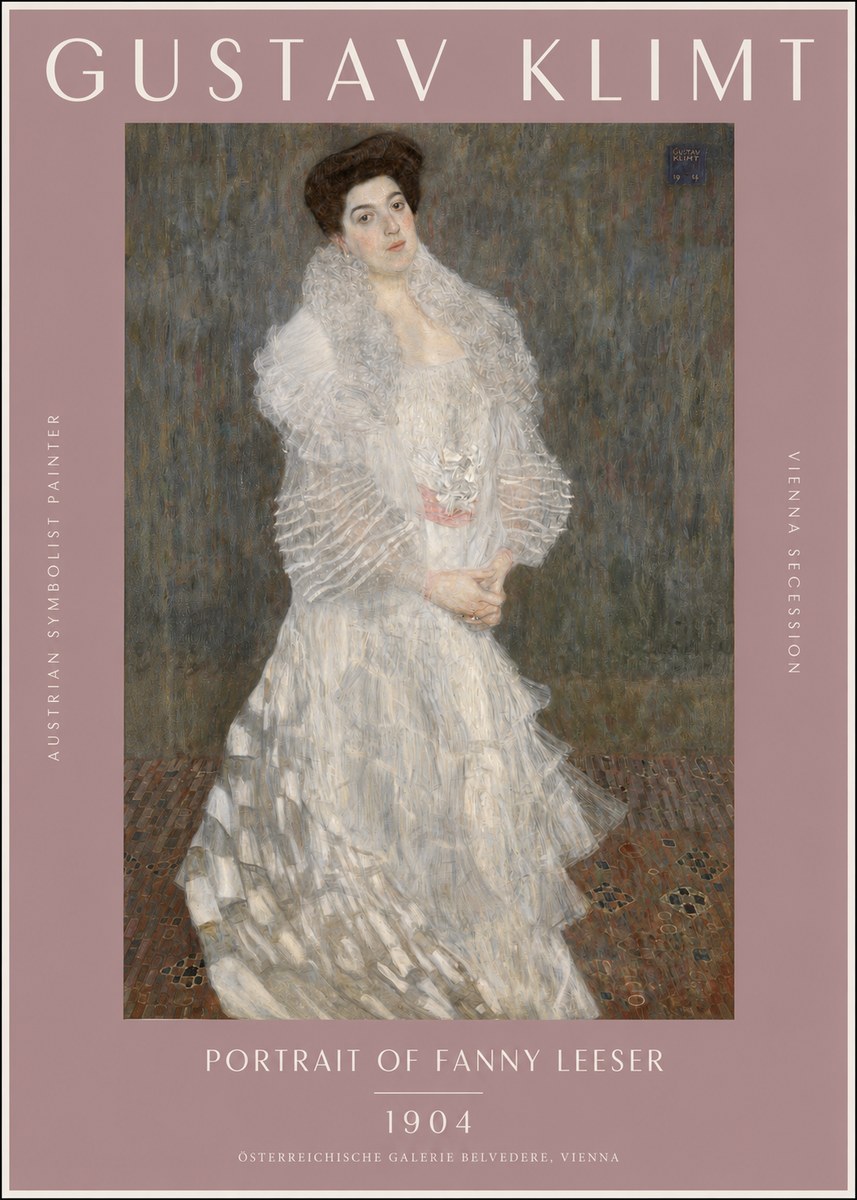 Klimt Portrait of Fanny Leeser No2 - Poster