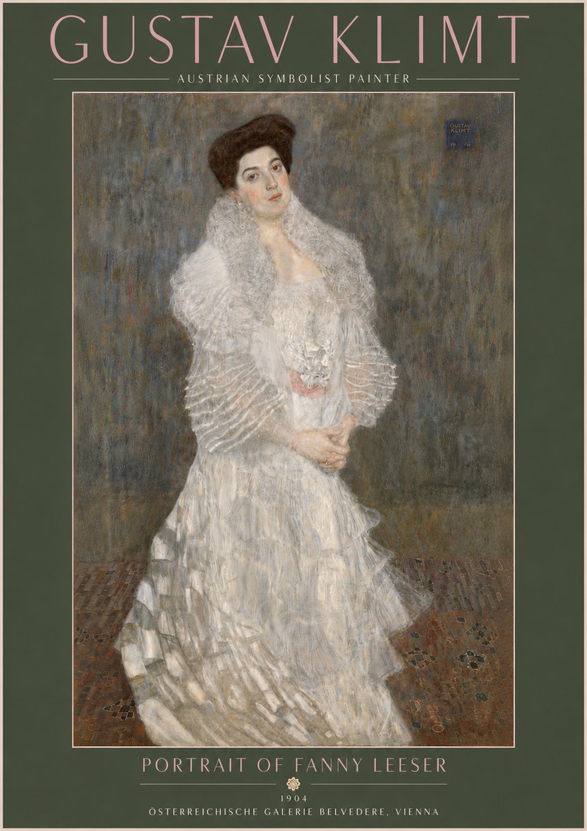 Klimt Portrait of Fanny Leeser No5 - Poster