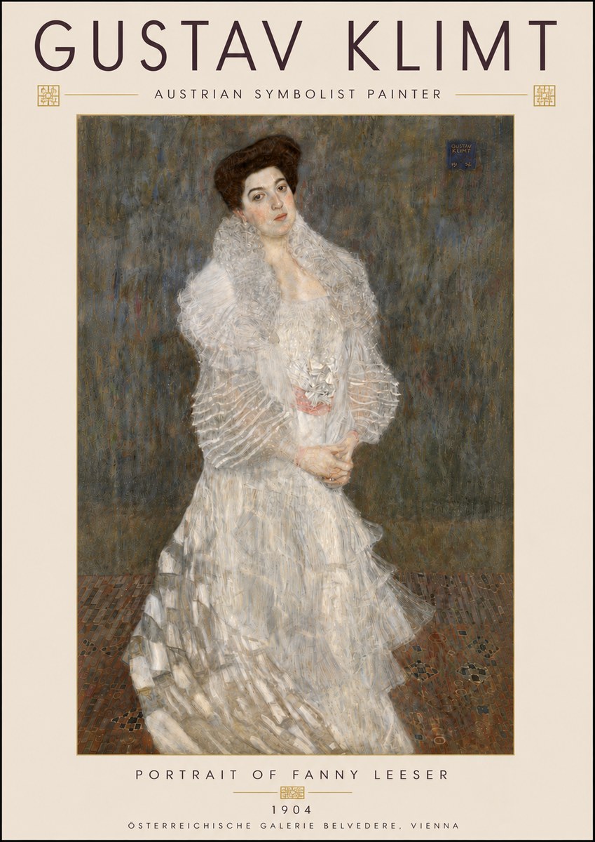 Klimt Portrait of Fanny Leeser No6 - Poster