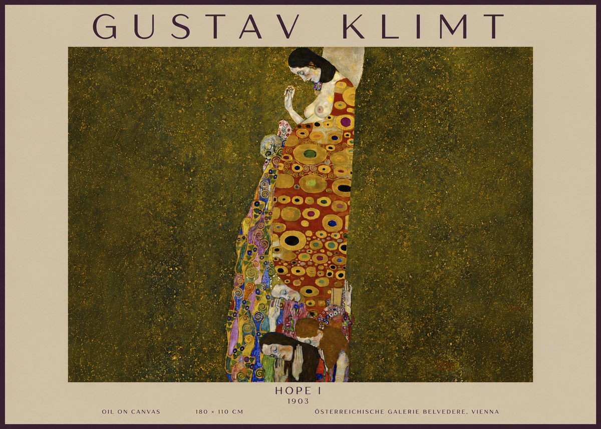 Klimt Hope I No5 - Poster